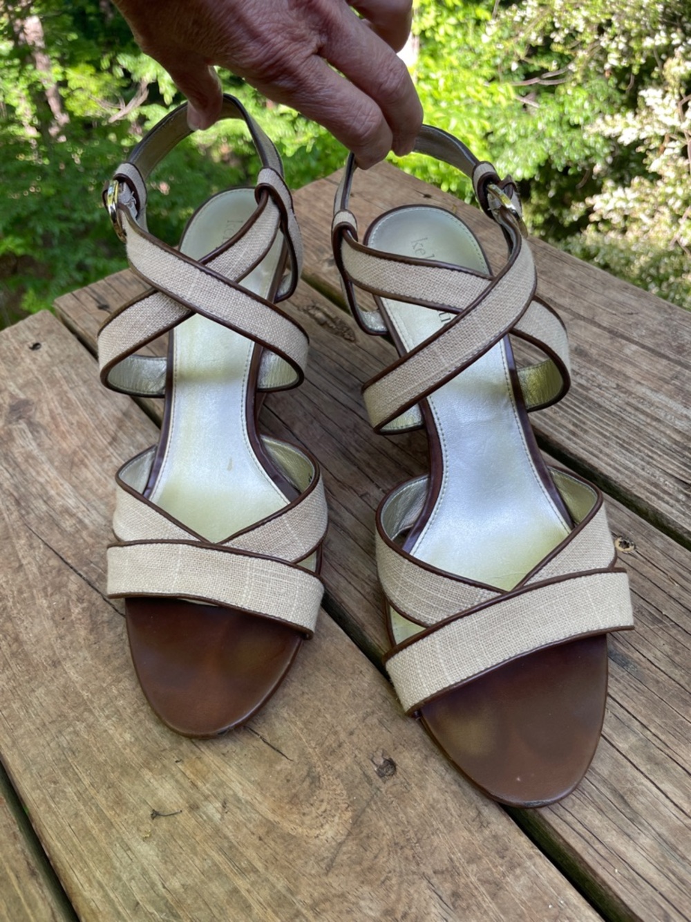KELLY & KATIE WEDGE SANDALS Sz 11